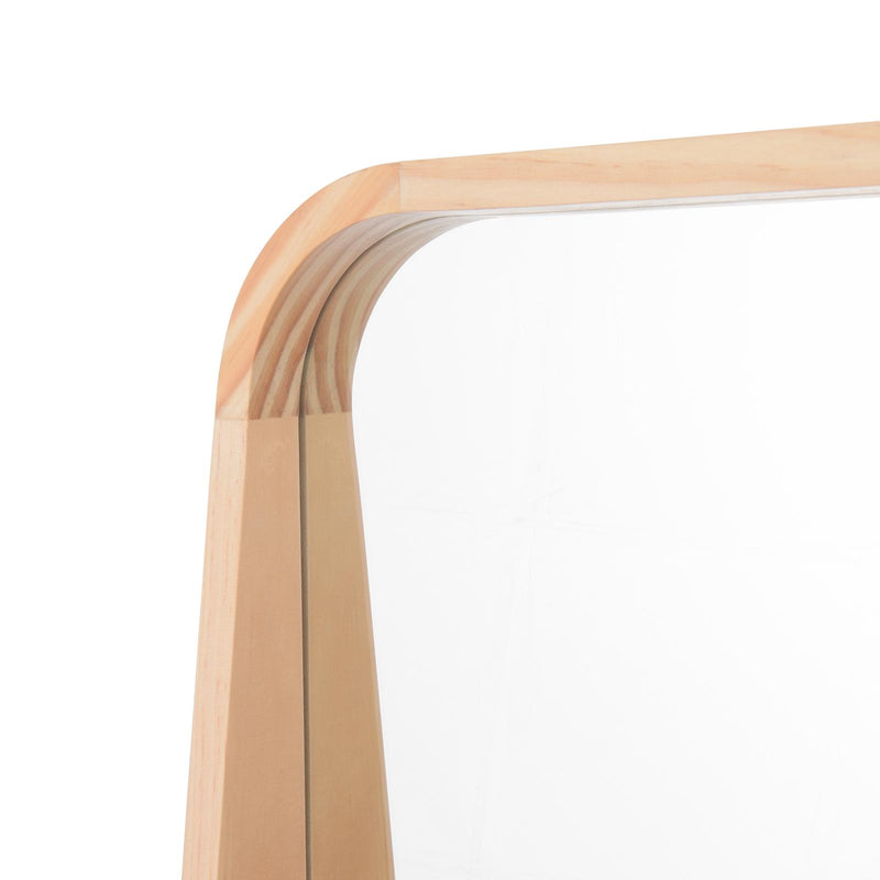 Dar Lighting Fulgencio Rectangle Mirror With Shelf Light Oak 60 X 90cm • 002FUL9060