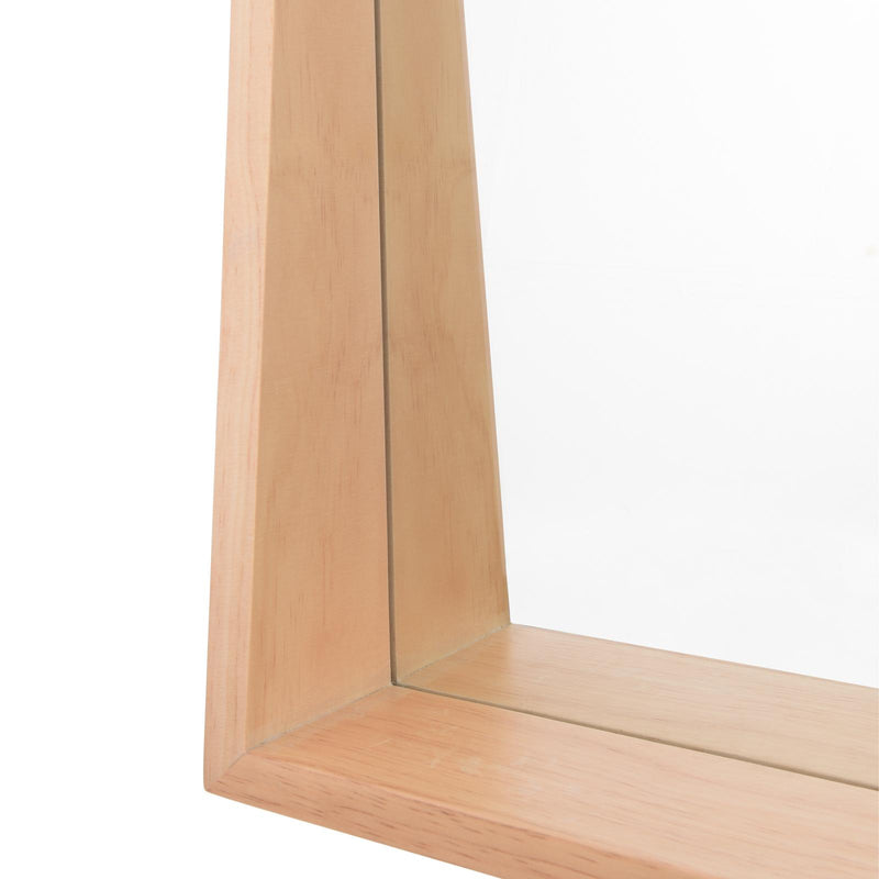 Dar Lighting Fulgencio Rectangle Mirror With Shelf Light Oak 60 X 90cm • 002FUL9060