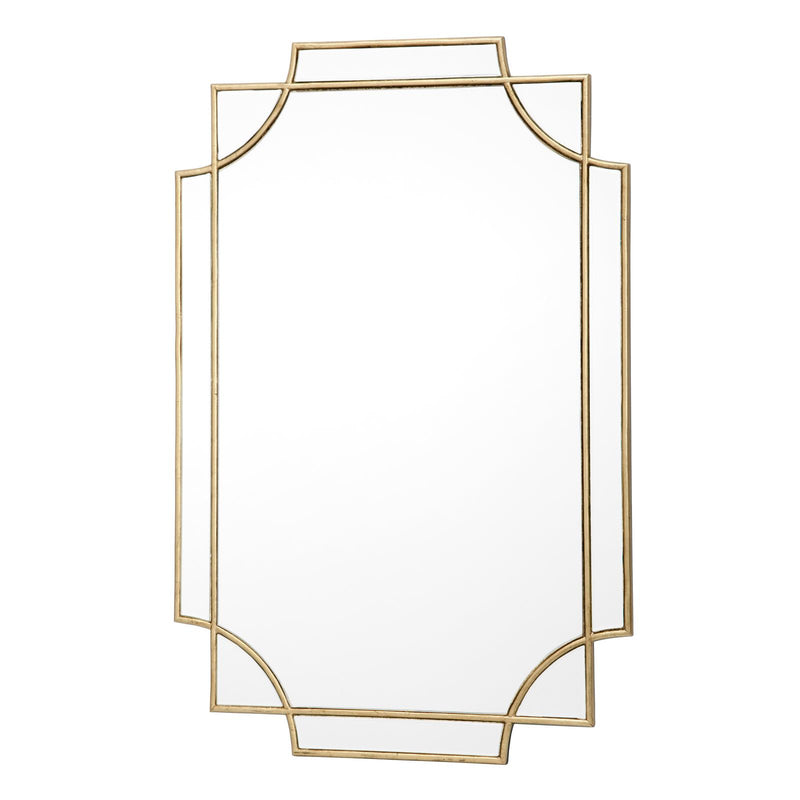 Dar Lighting Guapo Rectangle Gold Detail Mirror 90 x 60cm • 002GUA9060