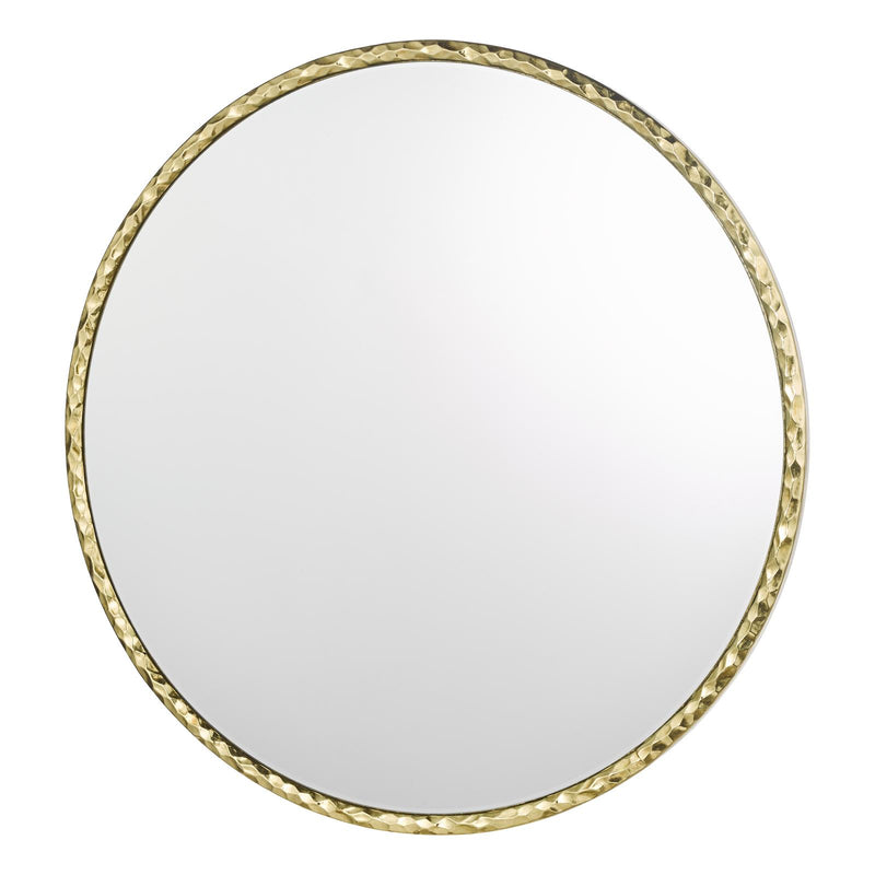 Dar Lighting Jinelle Square Mirror Textured Gold Frame 80cm • 002JIN80