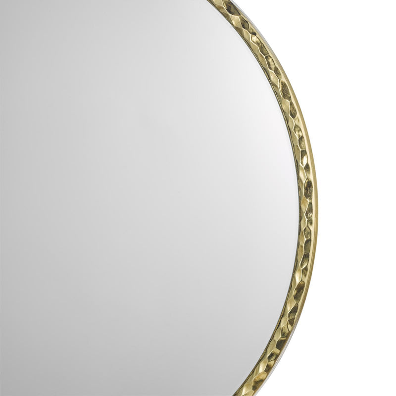 Dar Lighting Jinelle Square Mirror Textured Gold Frame 80cm • 002JIN80