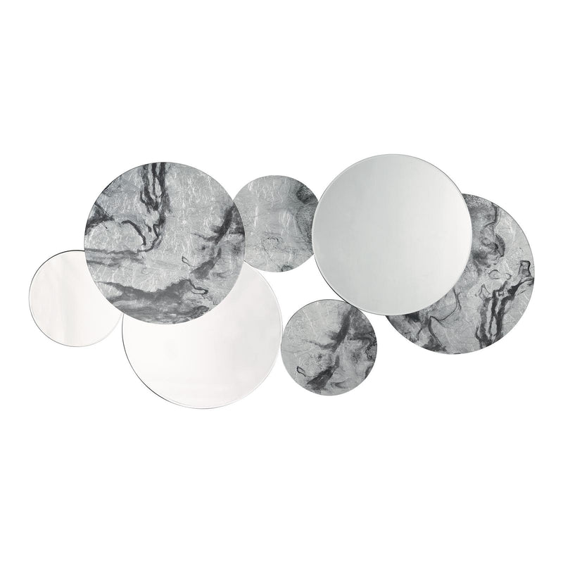 Dar Lighting Meco Rectangle Mirror Black Marble Effect 120 x 70cm • 002MEC12070