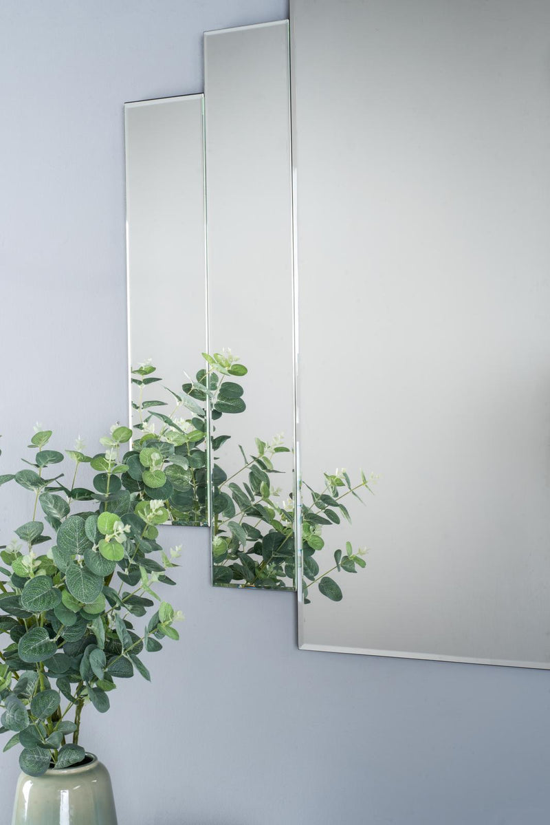Dar Lighting Odeon Rectangle Stepped Mirror 88 x 88cm • 002ODE8888
