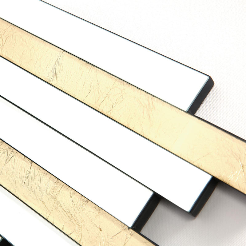 Dar Lighting Pimento Decorative Mirror Gold Foil Detail 86 X 66cm • 002PIM8666