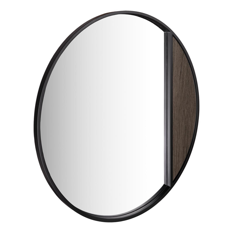 Dar Lighting Rasmus Mirror Mocha Effect and Matt Black 80cm • 002RAS001