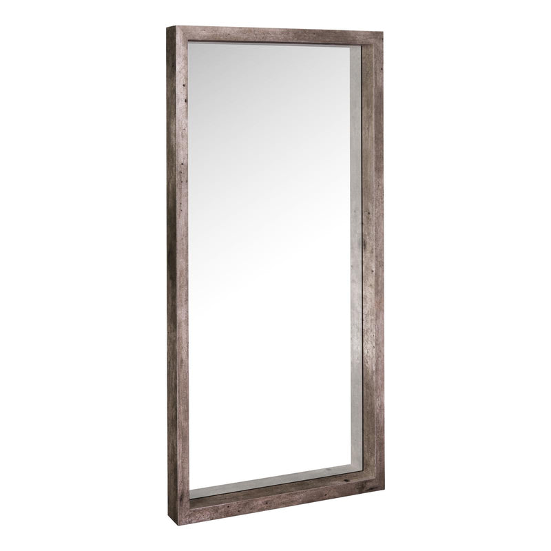 Dar Lighting Rocco Mirror Distressed Concrete Effect 90 X 50cm • 002ROC002