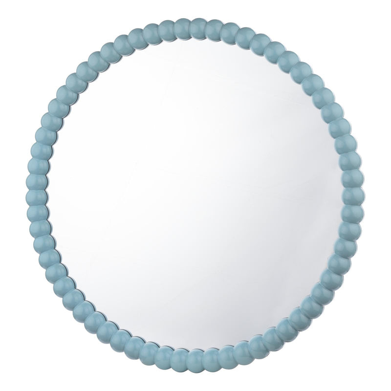Dar Lighting Ruan Round Mirror Blue 70cm • 002RUA7023