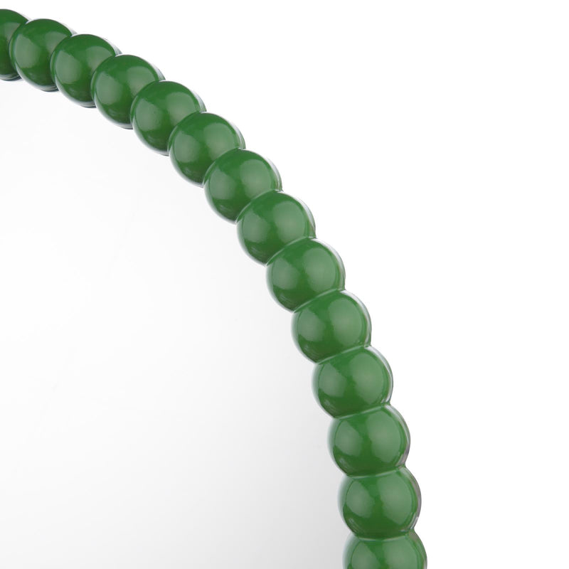 Dar Lighting Ruan Round Mirror Green 70cm • 002RUA7024
