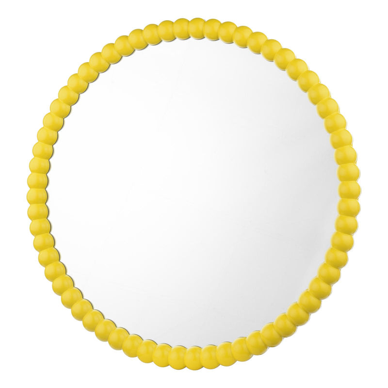 Dar Lighting Ruan Round Mirror Yellow 70cm • 002RUA7026