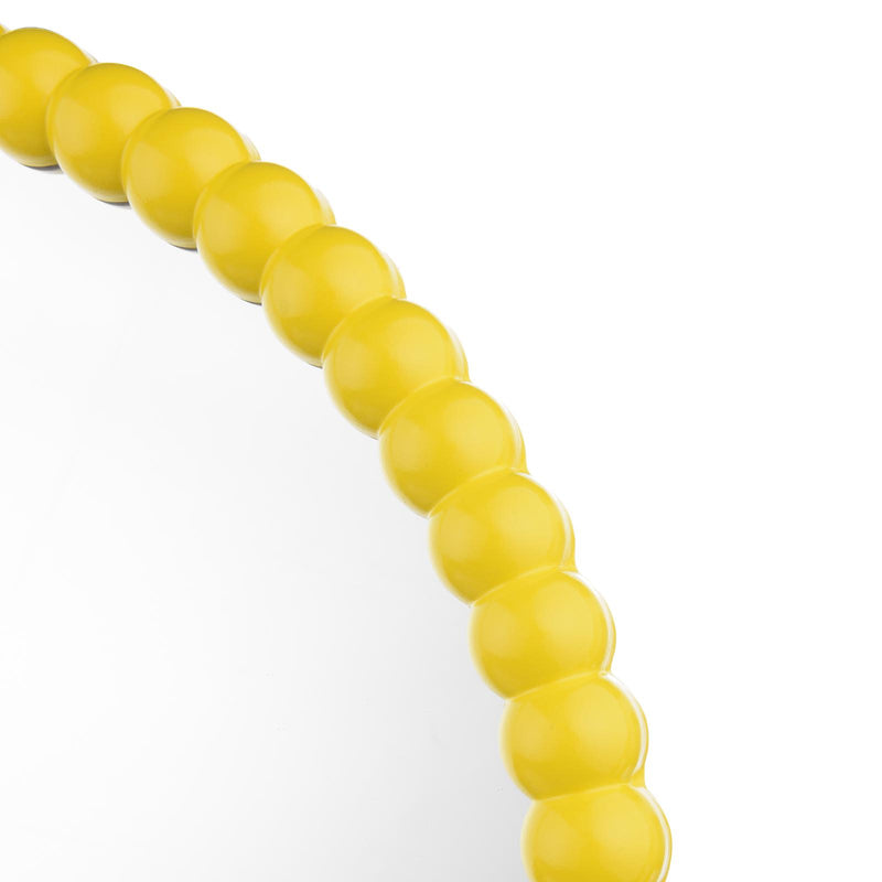 Dar Lighting Ruan Round Mirror Yellow 70cm • 002RUA7026