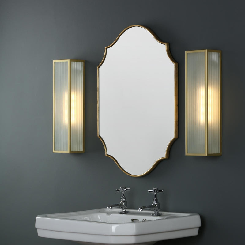 Dar Lighting Ruggiero Rectangle Mirror With Gold Detail 70 x 50cm • 002RUG7050