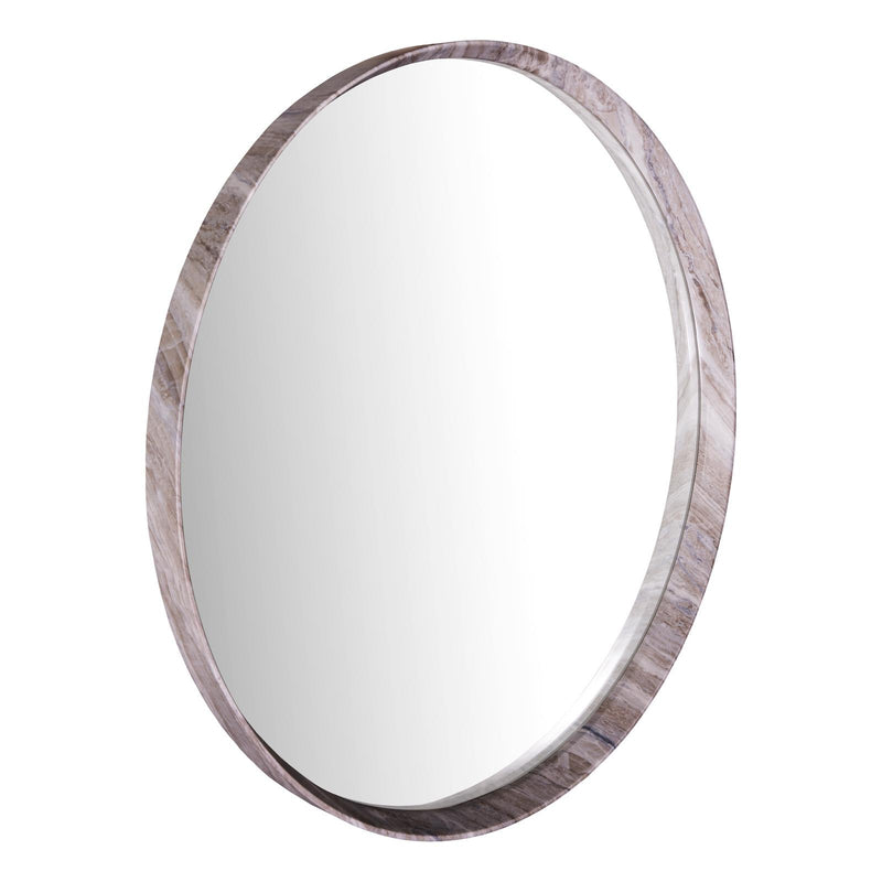 Dar Lighting Seyah Mirror Brown Stone Effect 74cm • 002SEY001