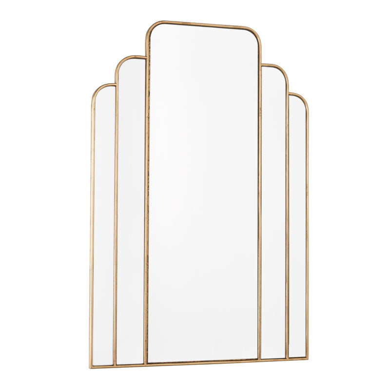 Dar Lighting Skovgaard Rectangle Mirror With Gold Detail 90 x 60cm • 002SKO9060