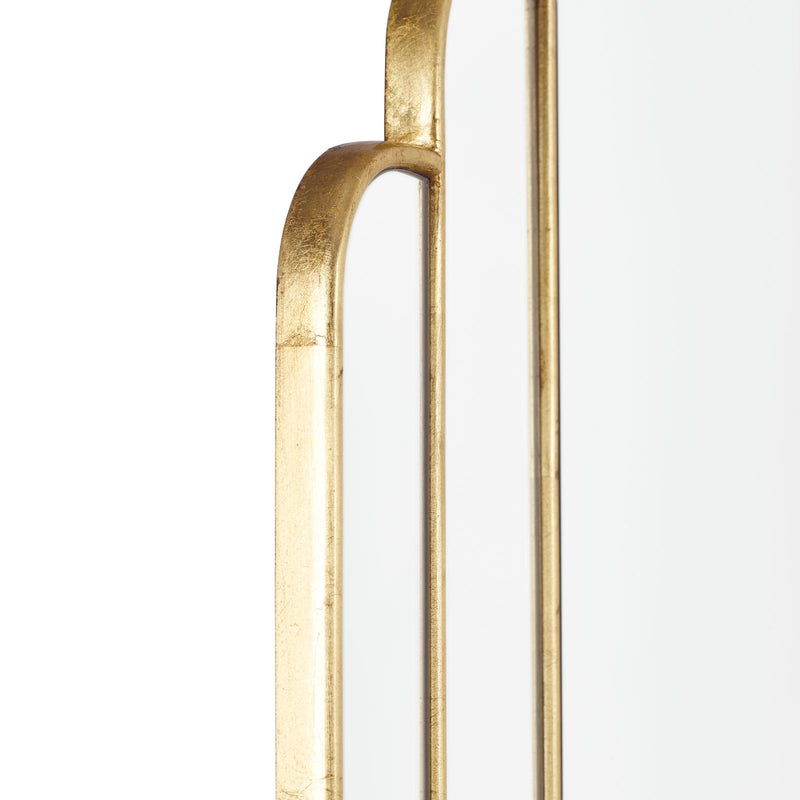 Dar Lighting Skovgaard Rectangle Mirror With Gold Detail 90 x 60cm • 002SKO9060