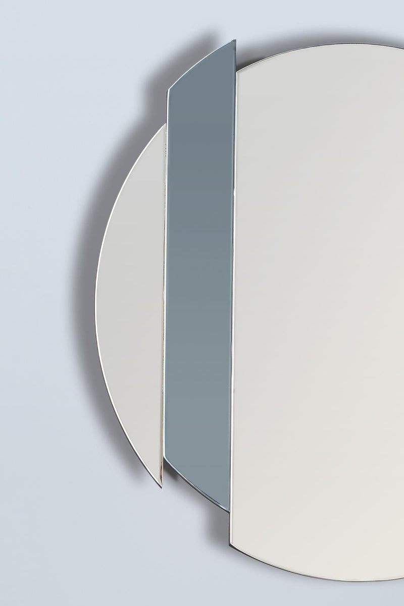 Dar Lighting Yulia Silver And Smoked Mirror 50cm • 002YUL50