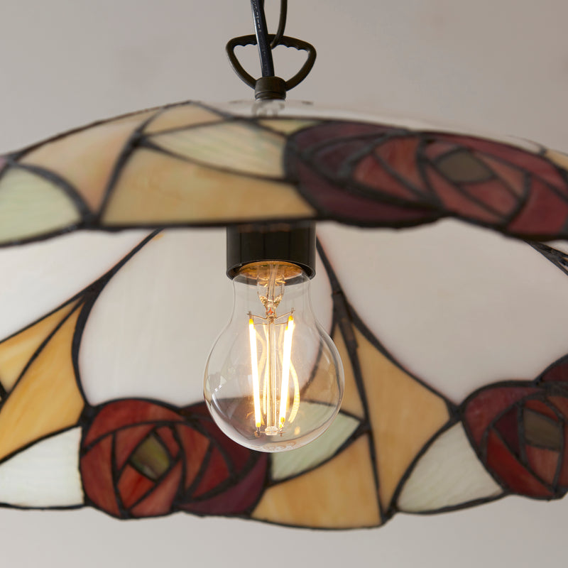 Interiors 1900 112197 Ingram Large Tiffany Pendant Ceiling Light