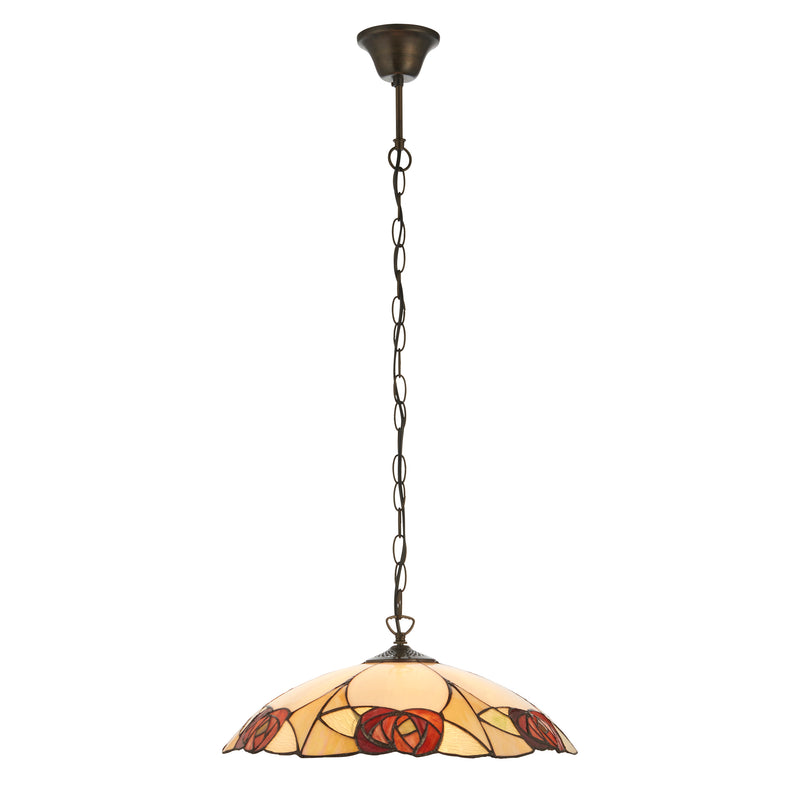 Interiors 1900 112197 Ingram Large Tiffany Pendant Ceiling Light