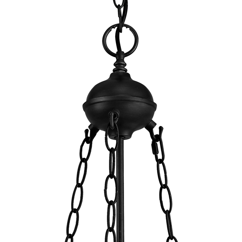 Regal Lighting SL-1463/BL 2 Light Uplighter Pendant E27 With 30cm Tiffany Shade, White/Grey/Black/Clear Crystal/Black