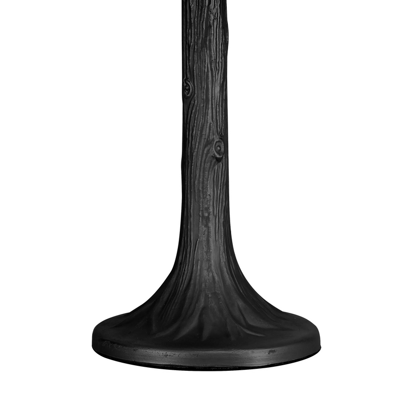 Regal Lighting SL-1247-1 1 Light Tree Tiffany Table Lamp 30cm Green And Cream With Clear Crystal Shade