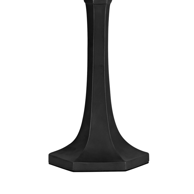 Regal Lighting SL-1169/1 2 Light Octagonal Table Lamp E27 With 40cm Tiffany Shade, Blue/Cream/Crystal/Black