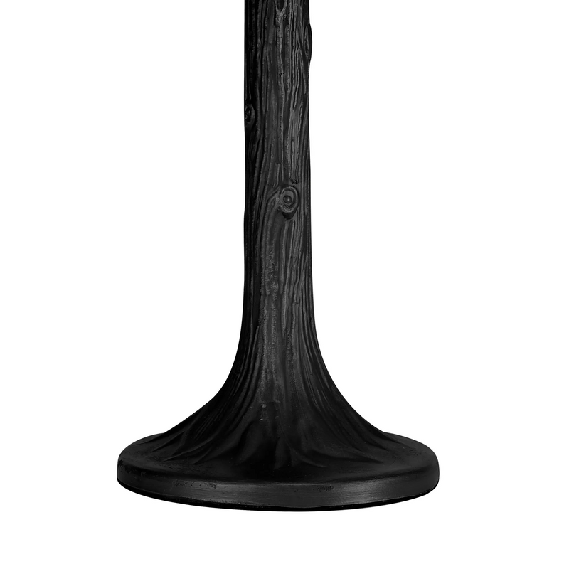 Regal Lighting SL-1181/1 1 Light Tree Like Table Lamp E27 With 30cm Tiffany Shade, Blue/Cream/Crystal/Black