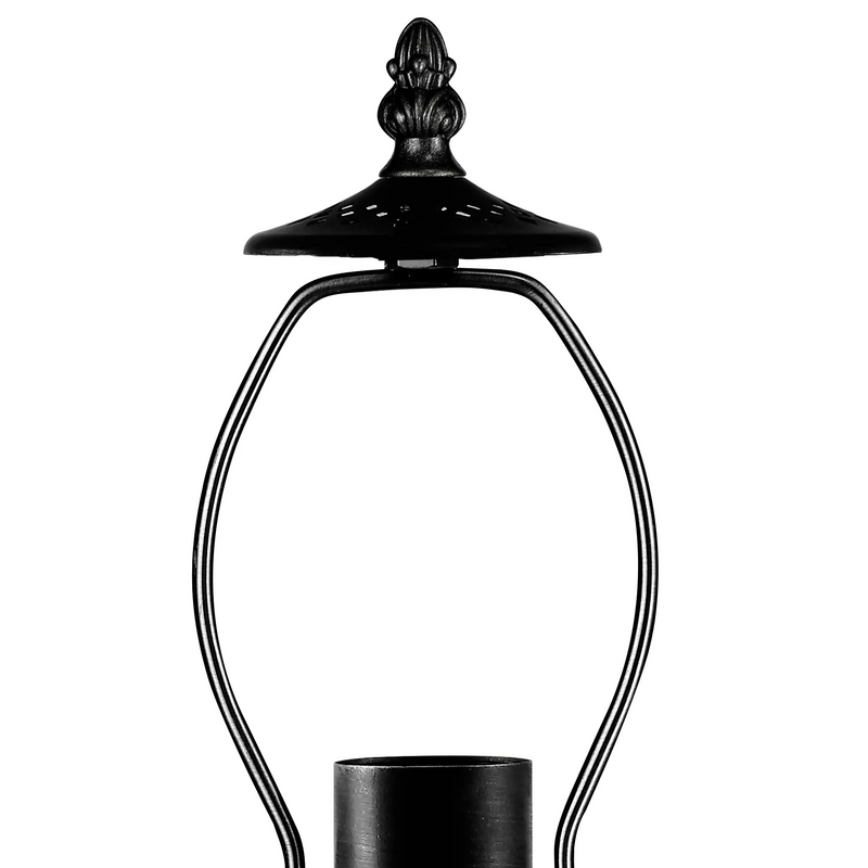Regal Lighting SL-2018-1 1 Light Curved Tiffany Table Lamp Base Only Black 47.5cm
