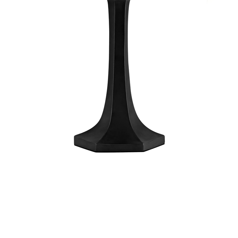 Regal Lighting SL-1459/BL 2 Light Octagonal Table Lamp E27 With 40cm Tiffany Shade, White/Grey/Black/Clear Crystal/Black