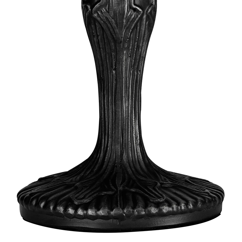 Regal Lighting SL-2018-1 1 Light Curved Tiffany Table Lamp Base Only Black 47.5cm