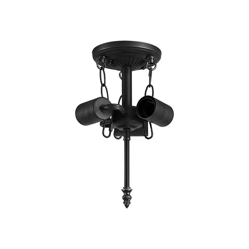 Regal Lighting SL-2009-1 3 Light Semi Flush Ceiling Fitting Only Black