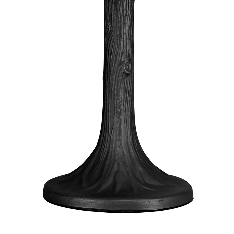 Regal Lighting SL-1159/1 1 Light Tree Like Table Lamp E27 With 30cm Tiffany Shade, Grey/Cream/Crystal/Black