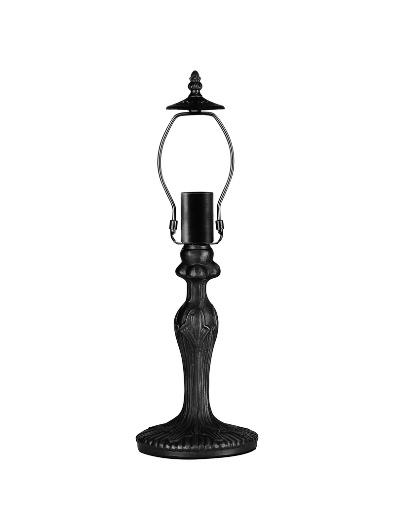 Regal Lighting SL-2018-1 1 Light Curved Tiffany Table Lamp Base Only Black 47.5cm