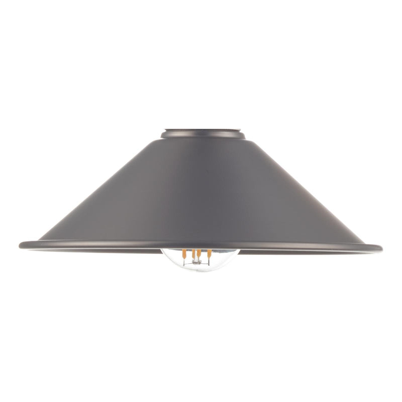 Dar Lighting Accessories Easy Fit Pewter Metal Shade 18cm • ACC862