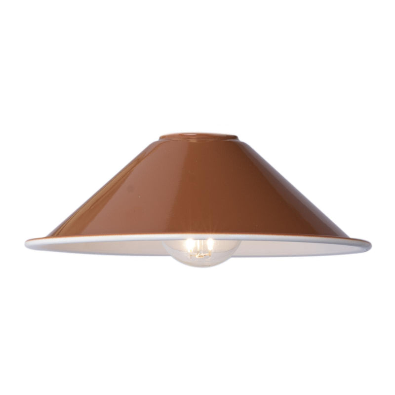 Dar Lighting Accessories Easy Fit Metal Shade Gloss Red/Umber 18cm • ACC868