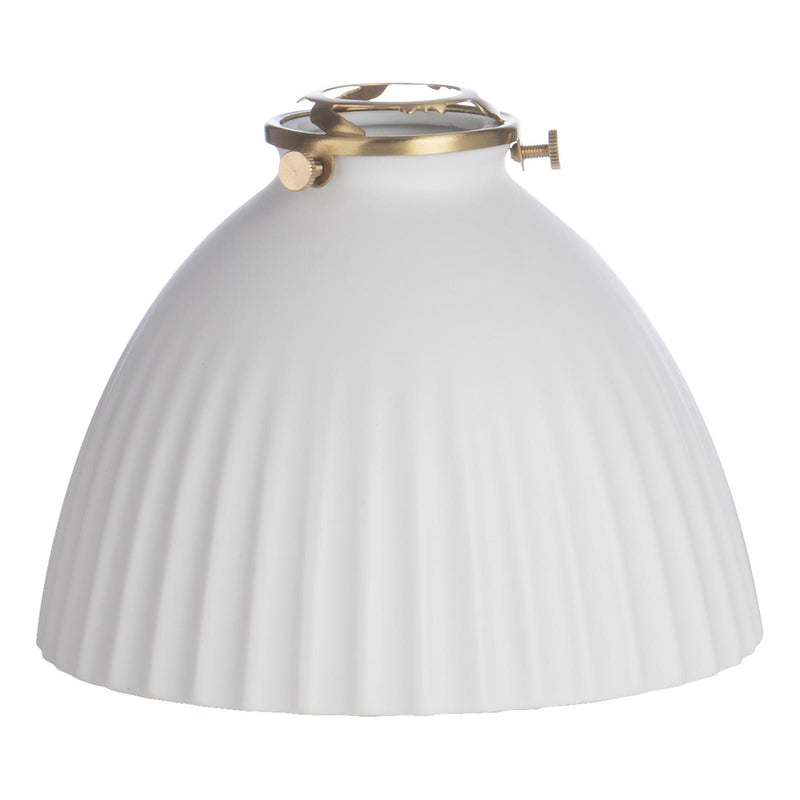 Dar Lighting Accessories Easy Fit White Domed Ceramic Shade 17cm • ACC879