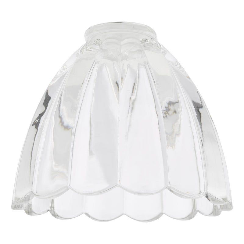 Dar Lighting Easy Fit Scalloped Bell Glass Shade • ACC881