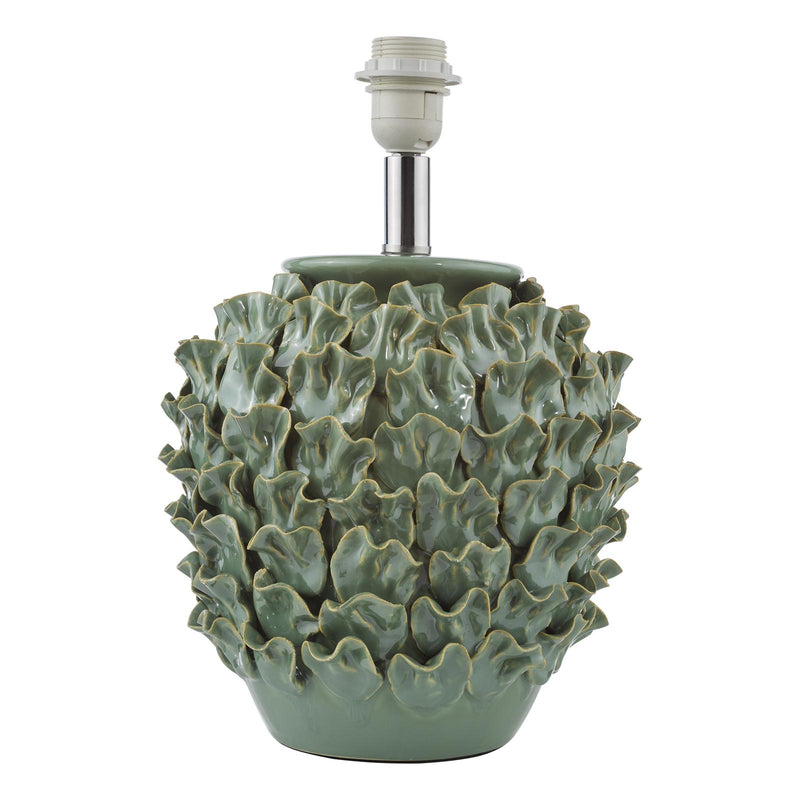 Dar Lighting Ailsa Ceramic Table Lamp Green Base Only • AIL4224