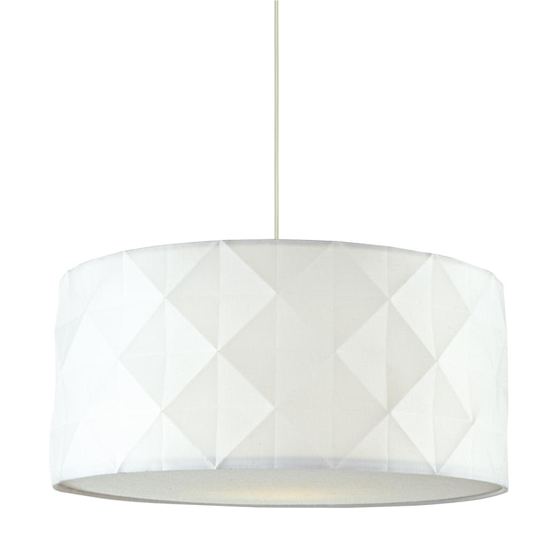 Dar Lighting Aisha Easy Fit Pendant White With Shade • AIS652