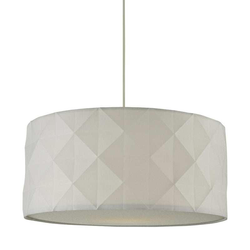 Dar Lighting Aisha Easy Fit Pendant White With Shade • AIS652