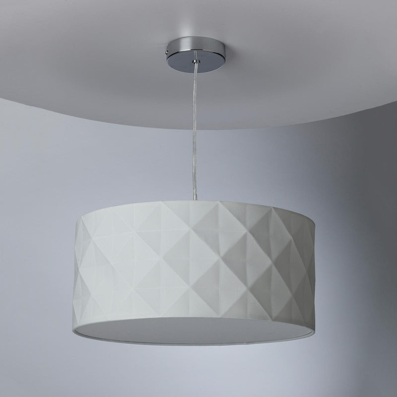 Dar Lighting Aisha Easy Fit Pendant White With Shade • AIS652