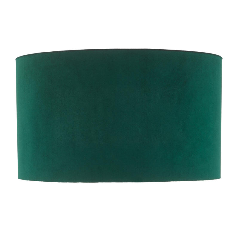 Dar Lighting Akavia Green Velvet Drum Shade 35cm 35cm • AKA6524