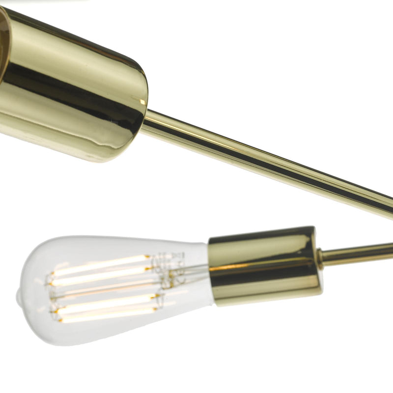 Dar Lighting Alana 6 Light Pendant Polished Gold • ALA0635
