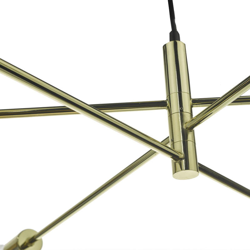Dar Lighting Alana 6 Light Pendant Polished Gold • ALA0635