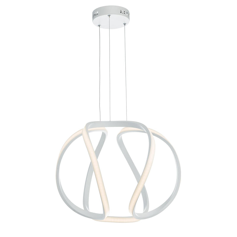 Dar Lighting Alonsa Small Pendant White LED • ALO012