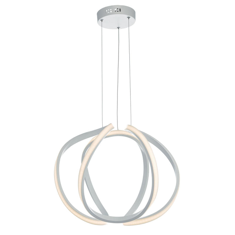 Dar Lighting Alonsa Small Pendant White LED • ALO012
