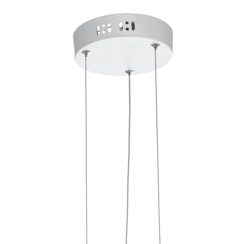 Dar Lighting Alonsa Small Pendant White LED • ALO012