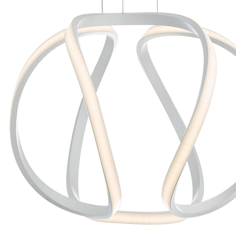 Dar Lighting Alonsa Small Pendant White LED • ALO012