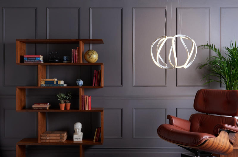 Dar Lighting Alonsa Small Pendant White LED • ALO012