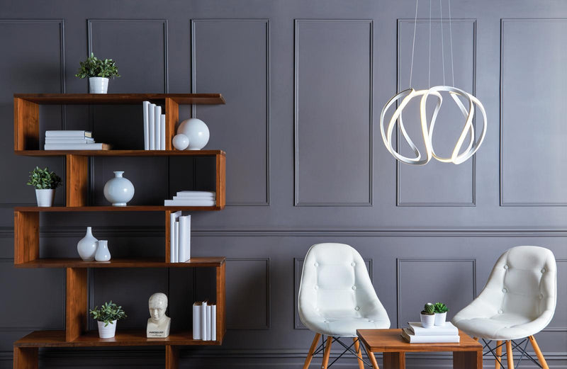 Dar Lighting Alonsa Small Pendant White LED • ALO012