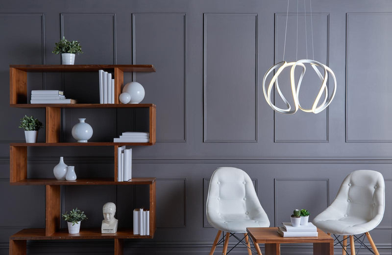 Dar Lighting Alonsa Small Pendant White LED • ALO012