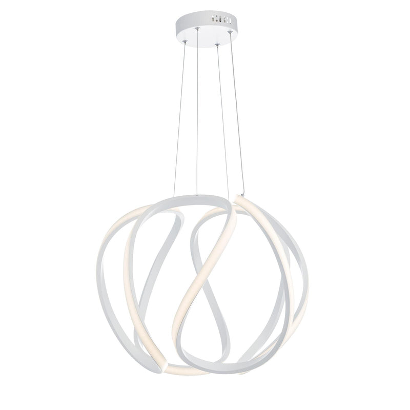Dar Lighting Alonsa Large Pendant White LED • ALO862
